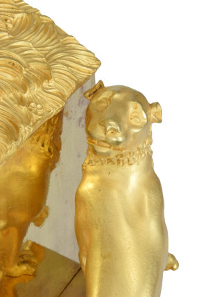 Pendule Empire Bacchus. Bronzier "Ledure" Horloger "Hémon" – Bild 5