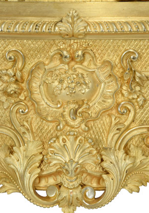 Grande pendule bronze doré au mercure "Louis XIV - Marie-Thérèse d'Autriche" - Image 7