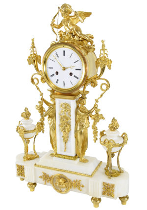 Grande pendule aux vestales d'époque Napoléon III – Image 3