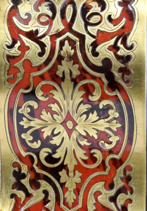 Cartel style Louis XV écaille de tortue marqueterie Boulle – Bild 4