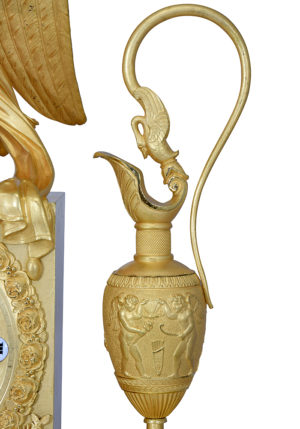 Pendule "Iris s'attachant les ailes" bronze doré au mercure – Image 9