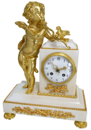 Pendule "Cupidon" d'époque Napoléon III – Image 4