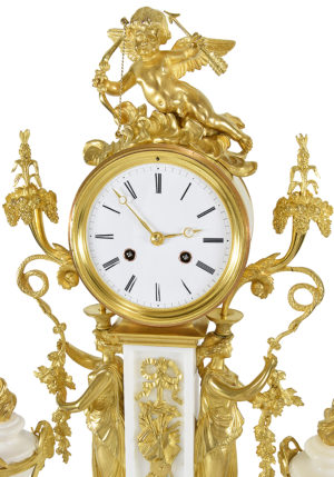 Grande pendule aux vestales d'époque Napoléon III – Image 6