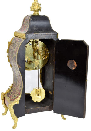 Cartel style Louis XV écaille de tortue marqueterie Boulle – Bild 6