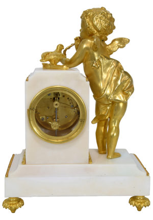 Pendule "Cupidon" d'époque Napoléon III – Image 6