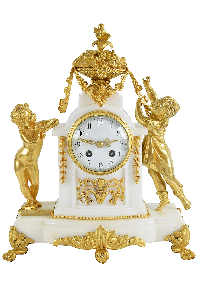 Pendule "cueillette" d'époque Napoléon III
