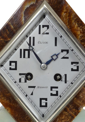 Importante pendule décor d'une panthère époque Art déco – Image 8