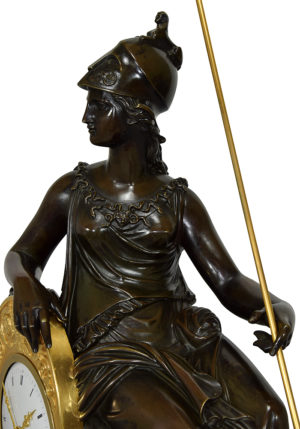 Pendule d'époque Empire "Athéna" signé "Caillouet" 1810 – Bild 6