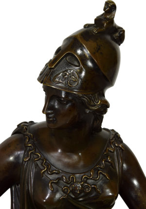 Pendule d'époque Empire "Athéna" signé "Caillouet" 1810 – Bild 5