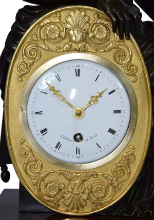 Pendule d'époque Empire "Athéna" signé "Caillouet" 1810 – Bild 13
