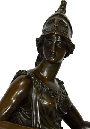 Pendule d'époque Empire "Athéna" signé "Caillouet" 1810 – Bild 12