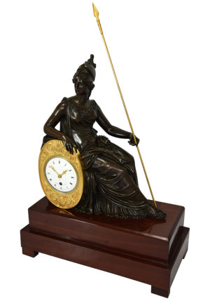Pendule d'époque Empire "Athéna" signé "Caillouet" 1810 – Bild 10