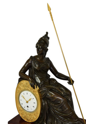 Pendule d'époque Empire "Athéna" signé "Caillouet" 1810 – Bild 9
