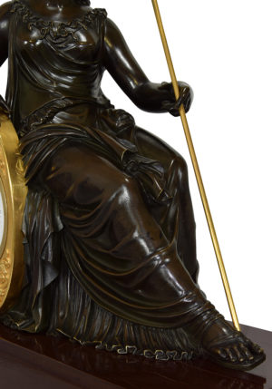 Pendule d'époque Empire "Athéna" signé "Caillouet" 1810 – Bild 7