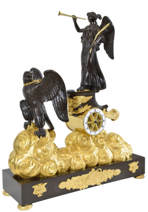 Grande Pendule au char de style Empire XIXème – Image 3