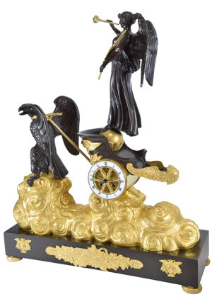 Grande Pendule au char de style Empire XIXème – Image 4