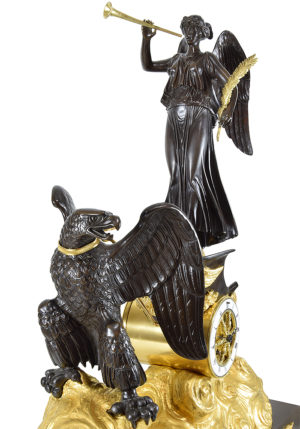 Grande Pendule au char de style Empire XIXème – Image 2