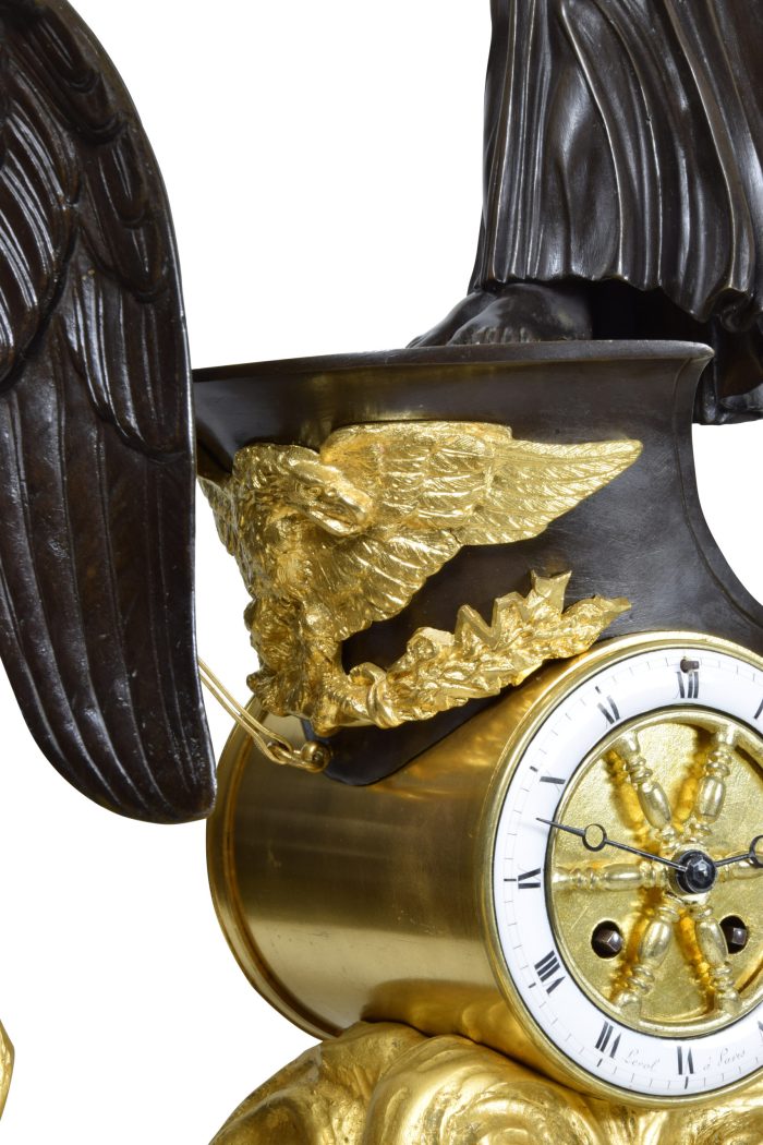 Grande Pendule au char de style Empire XIXème – Image 8