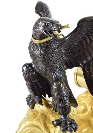 Grande Pendule au char de style Empire XIXème – Image 7