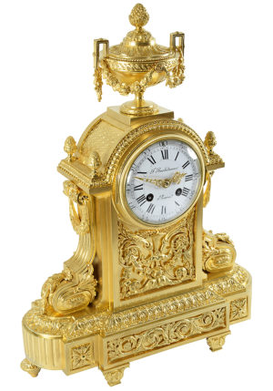 Pendule "BARBEDIENNE" Bronze doré Napoléon III – Bild 3