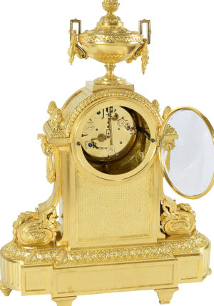 Pendule "BARBEDIENNE" Bronze doré Napoléon III – Bild 8