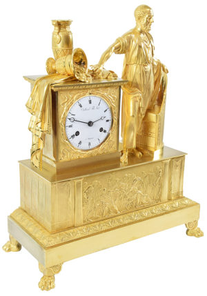 Pendule d'époque Empire "Romain Bélisaire" CAILLIAUD – Bild 3
