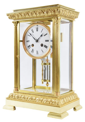 Pendule cage vitrée XIXème - Image 4