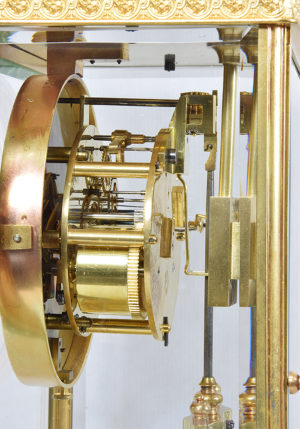 Pendule cage vitrée XIXème – Image 6