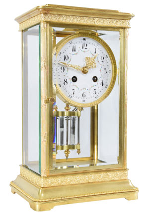 Pendule cage vitrée XIXème – Image 5