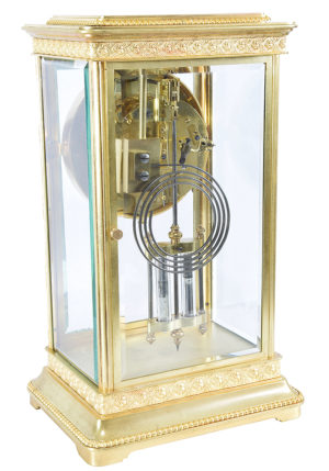 Pendule cage vitrée XIXème – Image 4