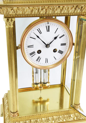 Pendule cage vitrée XIXème - Image 5