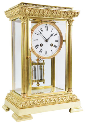 Pendule cage vitrée XIXème - Image 3