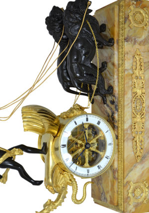 Pendule au char d'époque second empire XIXème - Image 8
