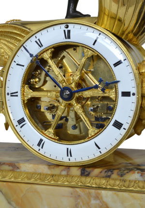 Pendule au char d'époque second empire XIXème - Image 5