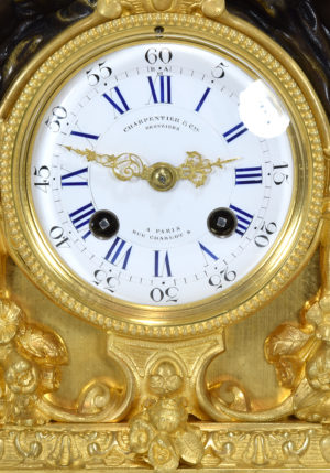 Pendule aux chérrubins Napoléon III "Charpentier Bronziers" – Image 5