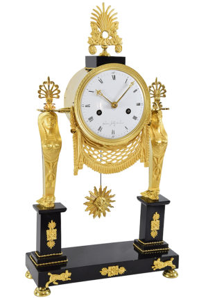 Pendule cariatide "Retour d'Egypte" Empire GASTON JOLLY – Image 7