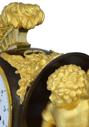 Pendule au casque signé "Gaulin à Paris" Empire – Image 6