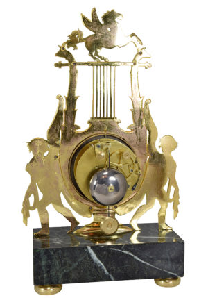 Pendule en forme de lyre d'époque Empire – Bild 9