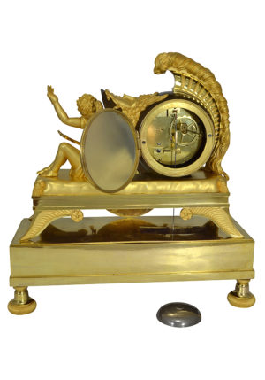 Pendule au casque signé "Gaulin à Paris" Empire – Image 14