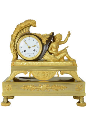 Pendule au casque signé "Gaulin à Paris" Empire – Image 3