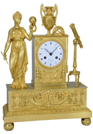 Pendule d'époque Empire "Uranie Astronomie" – Image 4