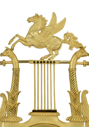 Pendule en forme de lyre d'époque Empire – Bild 8