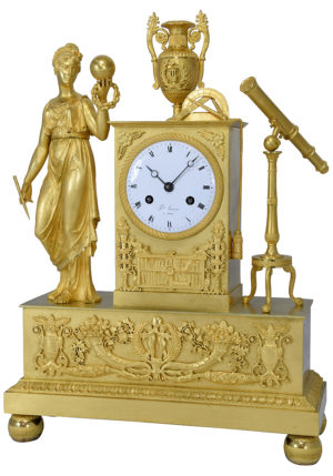 Pendule d'époque Empire "Uranie Astronomie" – Image 9