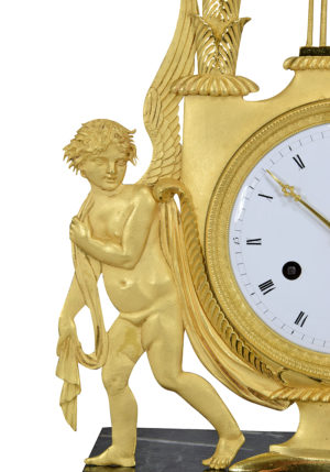Pendule en forme de lyre d'époque Empire – Bild 7