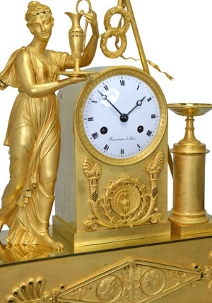 Pendule d'époque Empire "Boicervoise à Paris" – Image 4