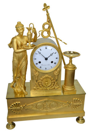 Pendule d'époque Empire "Boicervoise à Paris" – Image 3