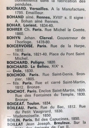 Pendule d'époque Empire "Boicervoise à Paris" – Image 9