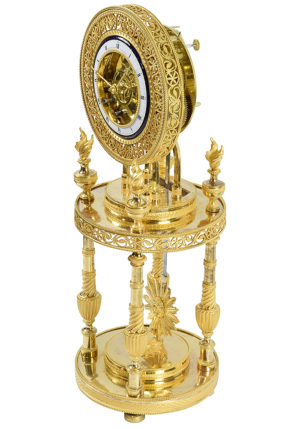 Pendule Squelette d'époque Empire "BERGMILLER PARIS" – Bild 3