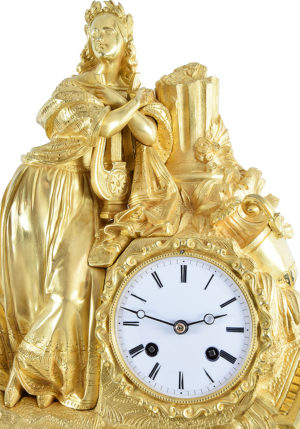 Grande Pendule Muse Erato "Germaine de Staël" XIXème – Image 4