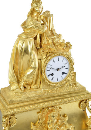 Grande Pendule Muse Erato "Germaine de Staël" XIXème – Image 3